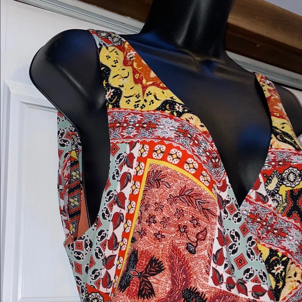 Harlyn by Anthropology Vibrant Patchwork Jumpsuit - Picture 7 of 12